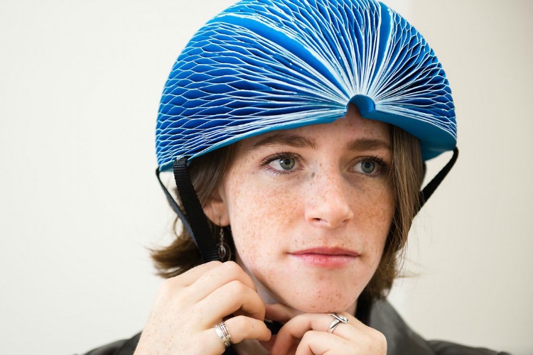 Folding paper cycle helmet wins James Dyson design award Makery