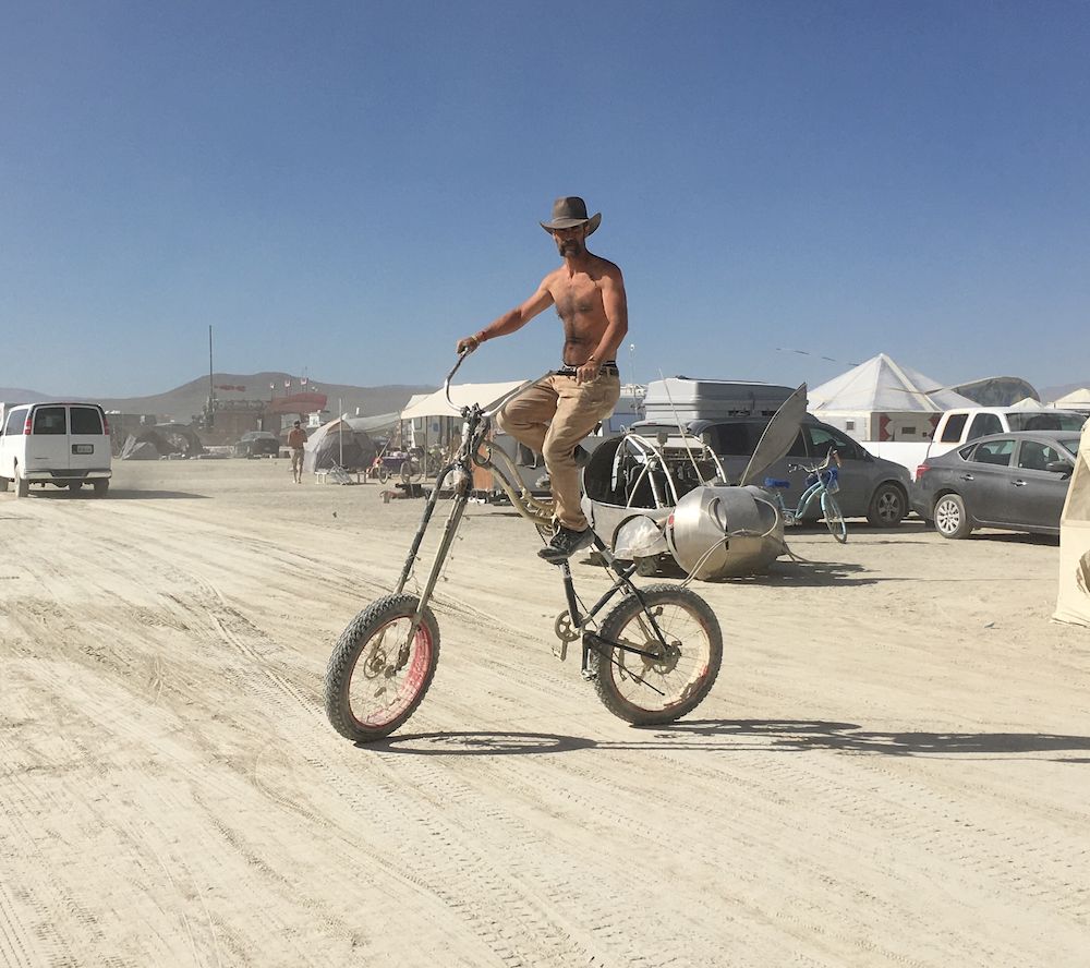 Burning man online bicycle